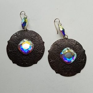GASOLINE GLAMOUR Jewelry - GYPSY queen MEDALLION XL OPAL EARRINGS NEW GASOLINE GLAMOUR Jewelry - GYPSY queen MEDALLION XL OPAL EARRINGS NEW